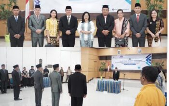 Acara pelantikan empat pejabat lingkup Kementerian Agama NTT. (ntt.kemenag.go.id)