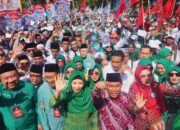 Belasan Ribu Simpatisan Kawal Rohmi-Firin ke KPU NTB