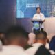 Gubernur Nusa Tenggara Barat, Lalu Muhamad Iqbal, memberikan sambutan dalam Musrenbang NTB 2025. (Tim LMI)