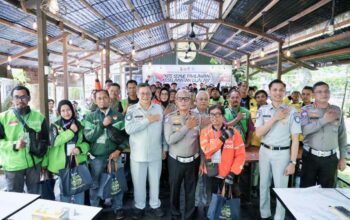 Dukung Kegiatan Polantas Menyapa: Jasa Raharja Bekali Komunitas Ojol dengan Edukasi Keselamatan dan PPGD