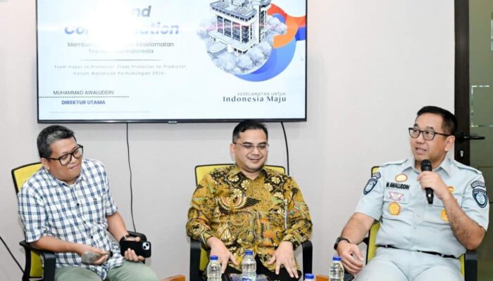 Diskusi dengan Forum Wartawan Perhubungan, Muhammad Awaluddin Paparkan Transformasi Peran Jasa Raharja